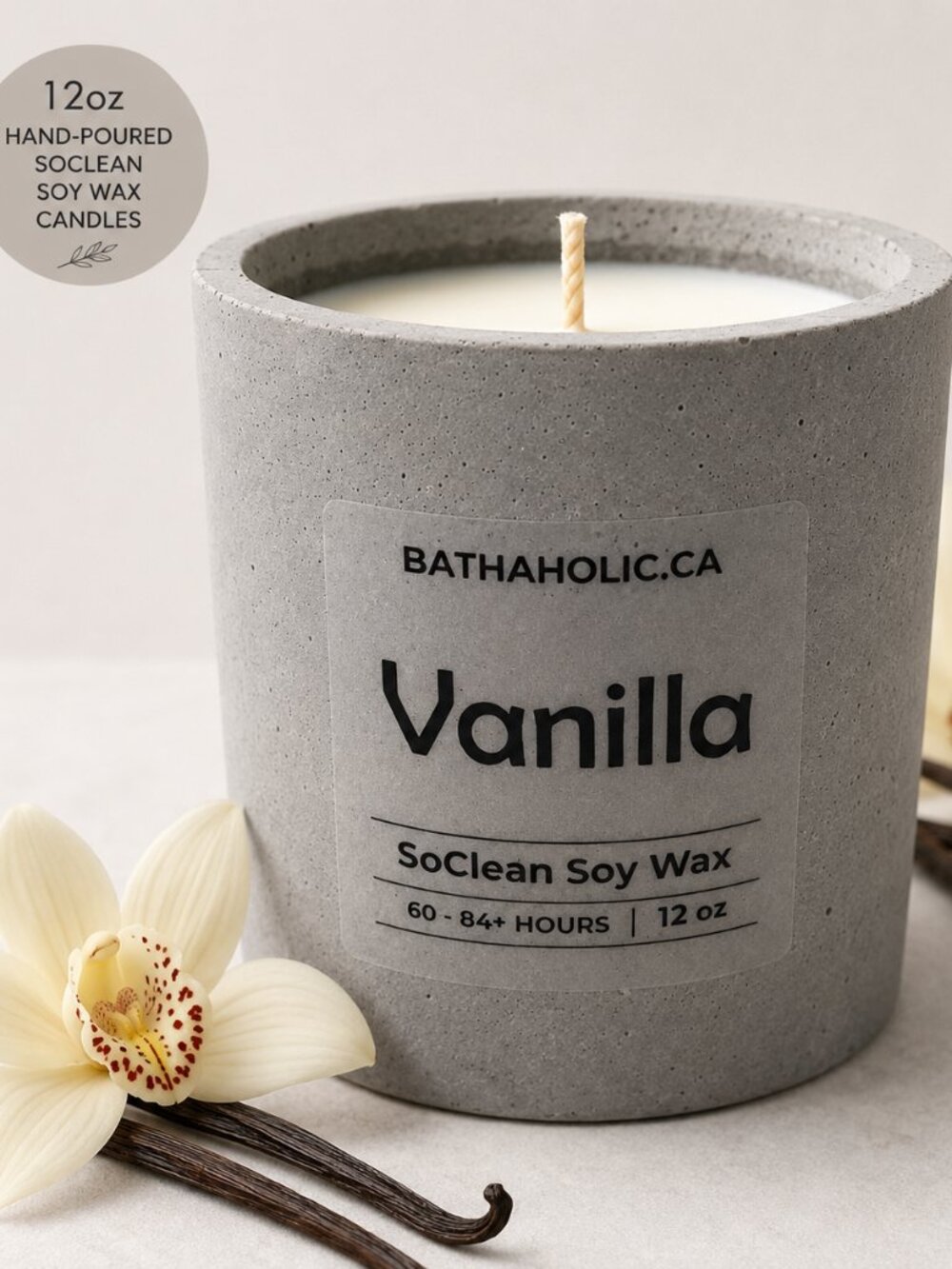 Vanilla | Soy Wax Scented Candle | Contemporary Modern Design